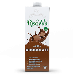 RisoVita - Bebida de Arroz Líquida Sabor Chocolate