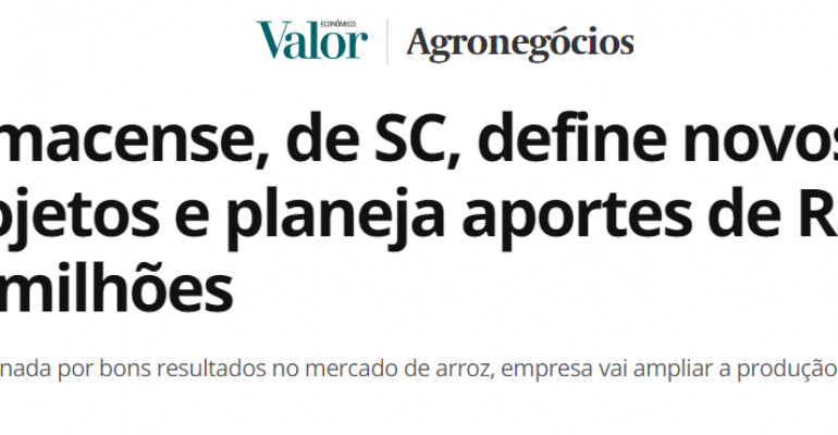 Grupo EZOS e Fumacense Alimentos são destaque no Valor Econômico