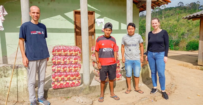 Em projeto da Unesc, Kiarroz contribui com alimentos para aldeia indígena